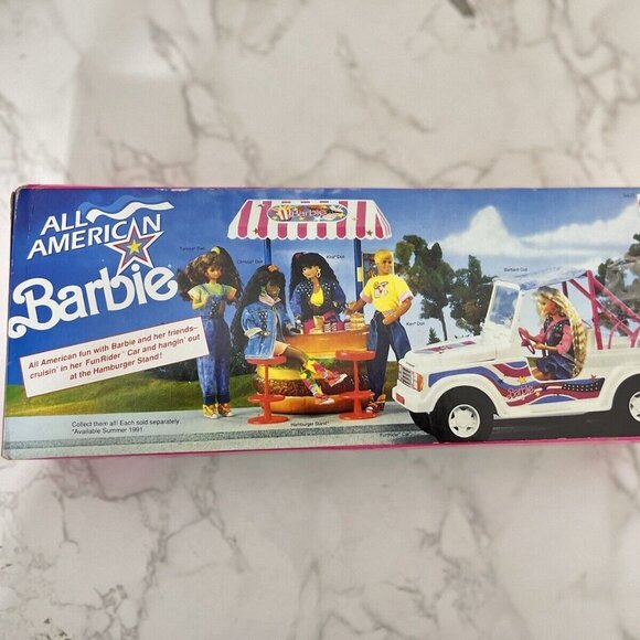 Vintage 1990All American Blonde Barbie Doll Denim Mattel Reebok Shoes Incomplete - Picture 4 of 5